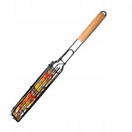 Grilio krepšelis, besisukančios grotelės kempingo griliui, nemokamai