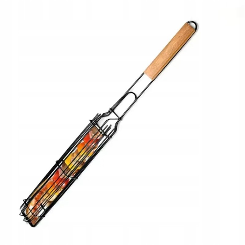 Grilio krepšelis, besisukančios grotelės kempingo griliui, nemokamai