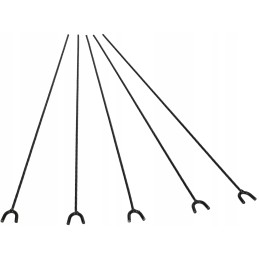 5x dešros pagaliuko atrama, židinio šakutė - 62cm