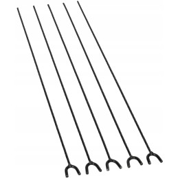 5x dešros pagaliuko atrama, židinio šakutė - 62cm