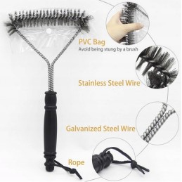 Platus dujinių grilio valymo šepetys