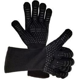 Apsauginės grilio pirštinės, ugniai atsparios virtuvinės pirštinės