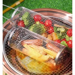 Krepšelis daržovėms ir gruzdintoms bulvytėms kepti, besisukančios grotelės, 30 x 9,3 cm