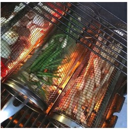 Krepšelis daržovėms ir gruzdintoms bulvytėms kepti, besisukančios grotelės, 30 x 9,3 cm