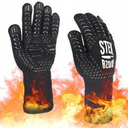 ️ Pirštinė kepsniui, ugniai, virtuvei, karščiui atspari, apsauginė &lt 800°C, 1 vnt.