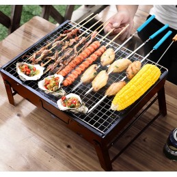 Sodo grilis su anglimis, sulankstomas, nešiojamas, turistinis lagaminas, grotelės