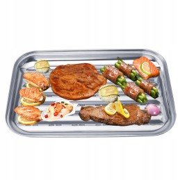 Daugkartinio naudojimo 4 mm storio plieninis bbq grilio padėklas