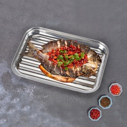 Daugkartinio naudojimo 4 mm storio plieninis bbq grilio padėklas