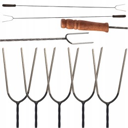 Dešros lazdelės, židinio šakutė, 120cm, 5vnt, kietas komplektas