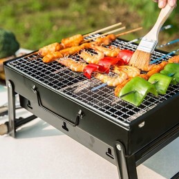 Anglies grilis plieninis sodo katilas nešiojamas sulankstomas lagaminas