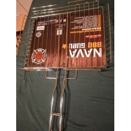 Uždaras metalinis grotelių krepšelis Nava bbq guru 32 x 24,5 cm