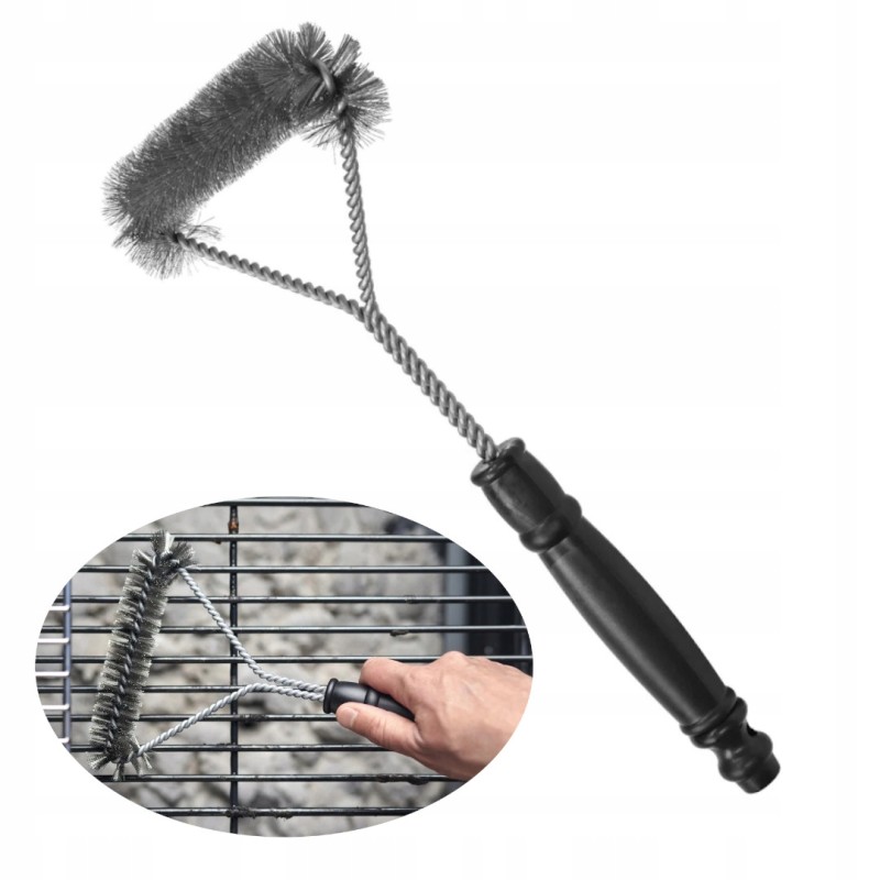 Grilio šepetys grilio grotelėms valyti