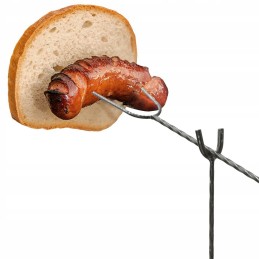 Metalinės atramos ugnies lazdoms, juodos ugnies lazdos atramos, 10 vnt, 62 cm