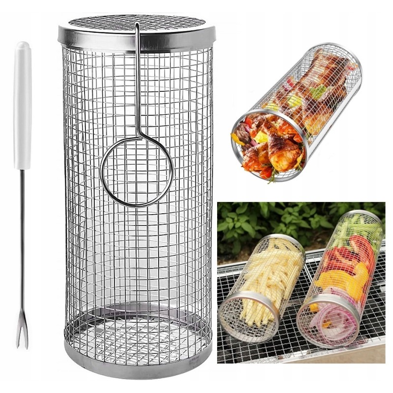 Susuktas grilio krepšelis 9 x 20 cm