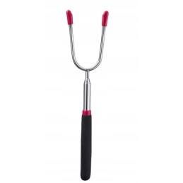 4x lazda, teleskopinis stulpas laužui, šakutė, šakutė, šašlykinės laužas, ilgas