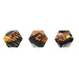 Sodo grilis su anglimis, sulankstomas, nešiojamas, turistinis lagaminas, grotelės