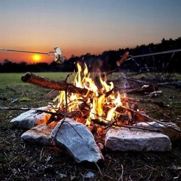 Teleskopinės laužo pagaliukai dešrelėms kepti, 6 vnt.