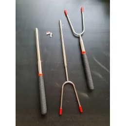 Teleskopinės laužo pagaliukai dešrelėms kepti, 6 vnt.