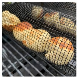 Apvalus krepšelis daržovėms kepti, grilis 30 cm