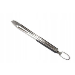 Didelės virtuvinės grilio žnyplės, plieninės, 45 cm, skirtos griliui