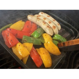 Emaliuotas grilio padėklas 25x33 grilio šefas landmann, kietas