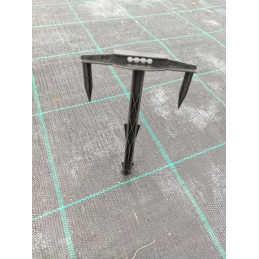 Trišakio smeigtukai agrotekstilei, geotekstilei, 50 vnt, 17 cm