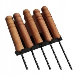 Šakės, šakutės, laužo lazdos, 100, 5 vnt., kabykla