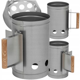 Kaminas šašlykinės uždegimui - anglis, briketai 17 cm