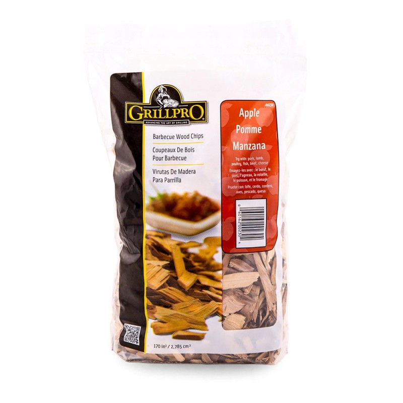 Obuolių drožlės griliui rūkymo drožlės grillpro 00230 medžio drožlės
