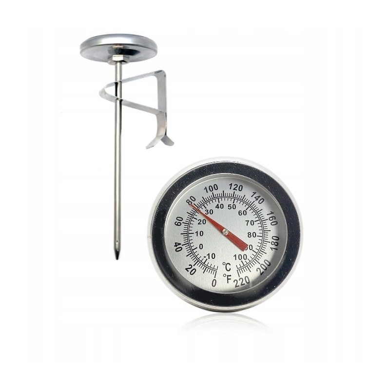 Mechaninis virtuvinis termometras, mėsos ir vyno zondas