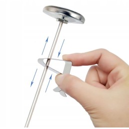 Mechaninis virtuvinis termometras, mėsos ir vyno zondas