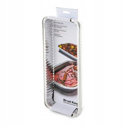 Broil king siauras nuvarvėjimo padėklas griliui 3 vnt grilio padėklai 36x15 50419