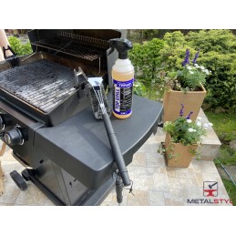 ️3 eilių nerūdijančio plieno grotelių valymo šepetys su grandikliu ️