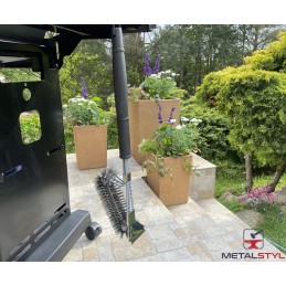 ️3 eilių nerūdijančio plieno grotelių valymo šepetys su grandikliu ️