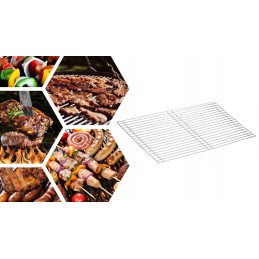 Grilio grotelės 58 x 30 cm, chromuotas grotelių pagrindas