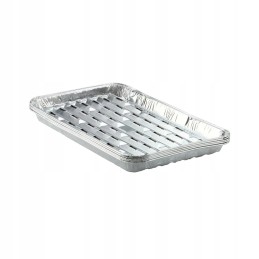 Aliuminio padėklai 5 vnt 34 x 23 cm natūraliam griliui