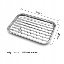 Daugkartinio naudojimo 4 mm storio plieninis bbq grilio padėklas