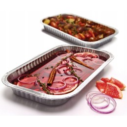 Siauras aliumininis padėklas 3 vnt 50419