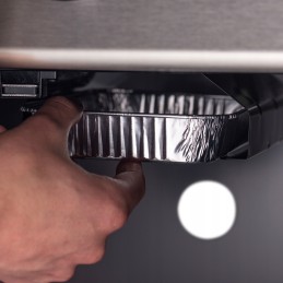 Aliuminio padėklas, skirtas kepti ant grotelių karaliaus barono