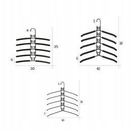Daugiapakopė drabužių kabykla