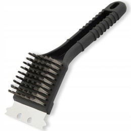 Grandiklio šepetys su grandikliu grilio grotelėms valyti, valiklis 2 viename