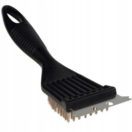 Grandiklio šepetys su grandikliu grilio grotelėms valyti, valiklis 2 viename