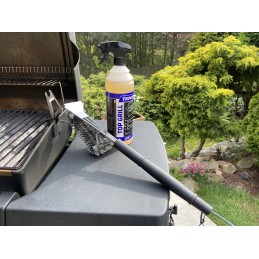 ️3 eilių nerūdijančio plieno grotelių valymo šepetys su grandikliu ️