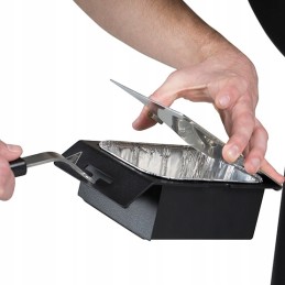 Aliuminio kepsnių karaliaus riebalų padėklas, 3 vnt