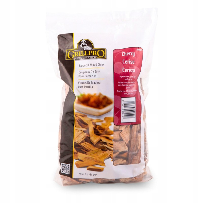 Grillpro vyšnių medžio drožlės, skirtos šašlykams kepti traškučius 1kg