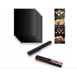 Tefloninis kilimėlis orkaitės griliui, rinkinys 4 vnt, 33x40cm, daugkartinio naudojimo indaplovėje