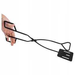 Grilio žnyplės, virtuviniai nagai, metalinės mėsos žirklės, kietos, 42 cm