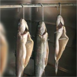 Dvigubi kabliukai žuviai rūkyti Borniak type 20, 3 vnt plieniniai HW-20