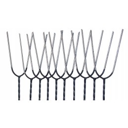 Šakės laužui, nerūdijančio plieno antgalis, 100 cm, 10 vnt