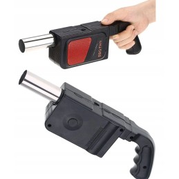 Baterijomis maitinamas pūstuvas grotelių apšvietimui